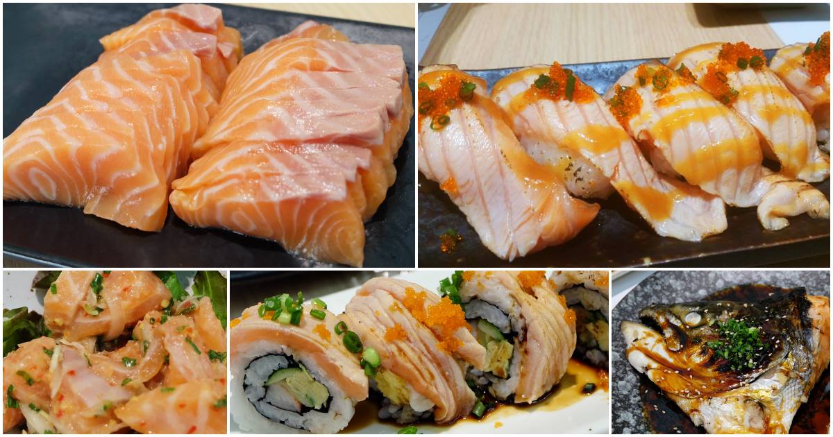 review neta sushi salmon buffet